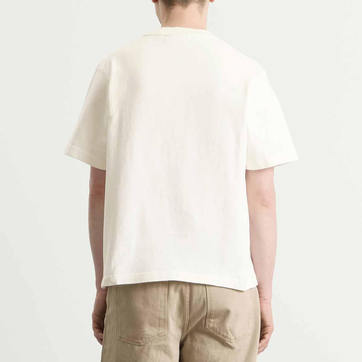 Bram's Fruit Men's Lemon Outline T-Shirt in White