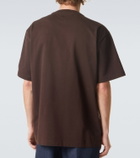 Bottega Veneta Suede-trimmed cotton jersey T-shirt