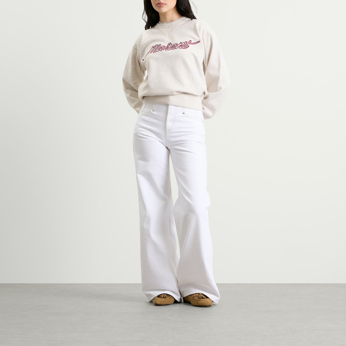 Isabel Marant Women's Étoile Rise Logo Sweatshirt in Ecru
