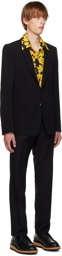 Dries Van Noten Black Wool Suit