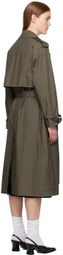 UMBER POSTPAST Taupe Mud-Dyed Trench Coat