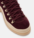 Bogner Arosa shearling-lined suede lace-up boots