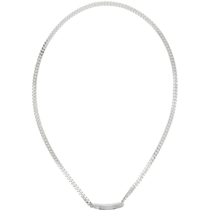 Photo: Bunney Silver ID Bar Necklace
