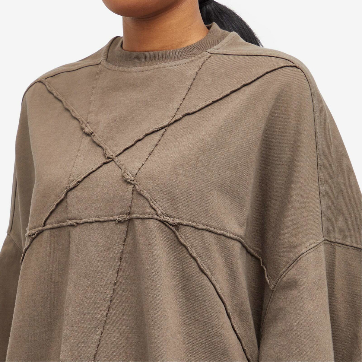 トップス RICK OWENS DRKSHDW CRATER T Rick Owens DRKSHDW Women's Crater T-Shirt in Dust Rick Owens Drkshdw