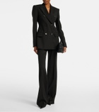 Sportmax Virgin wool flared pants
