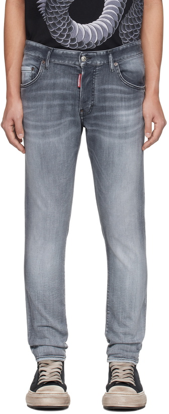 Photo: Dsquared2 Gray Skater Jeans