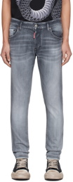 Dsquared2 Gray Skater Jeans