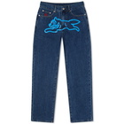 ICECREAM Men's Running Dog Jeans in Dark Blue Denim