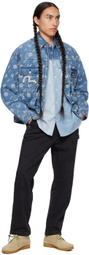 Evisu Blue Kamon Denim Jacket