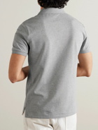 Polo Ralph Lauren - Logo-Embroidered Cotton-Blend Piqué Polo Shirt - Gray