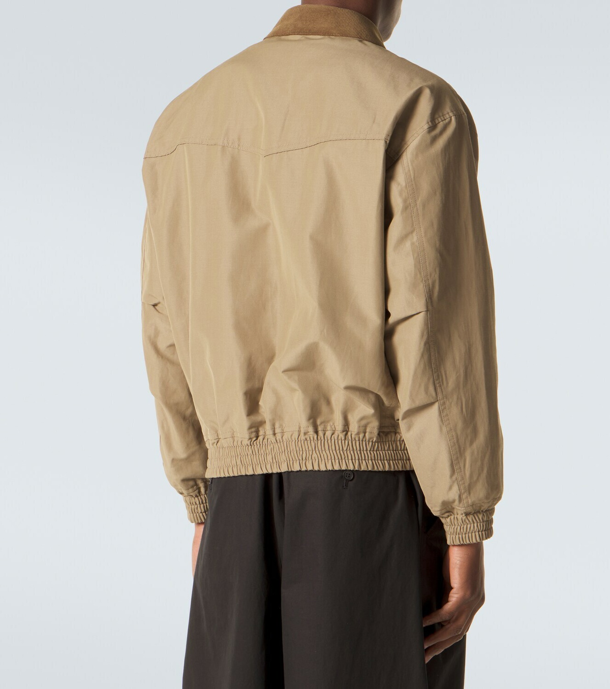 Comme des Garçons Homme Corduroy-trimmed blouson jacket