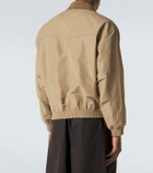 Comme des Garçons Homme Corduroy-trimmed blouson jacket
