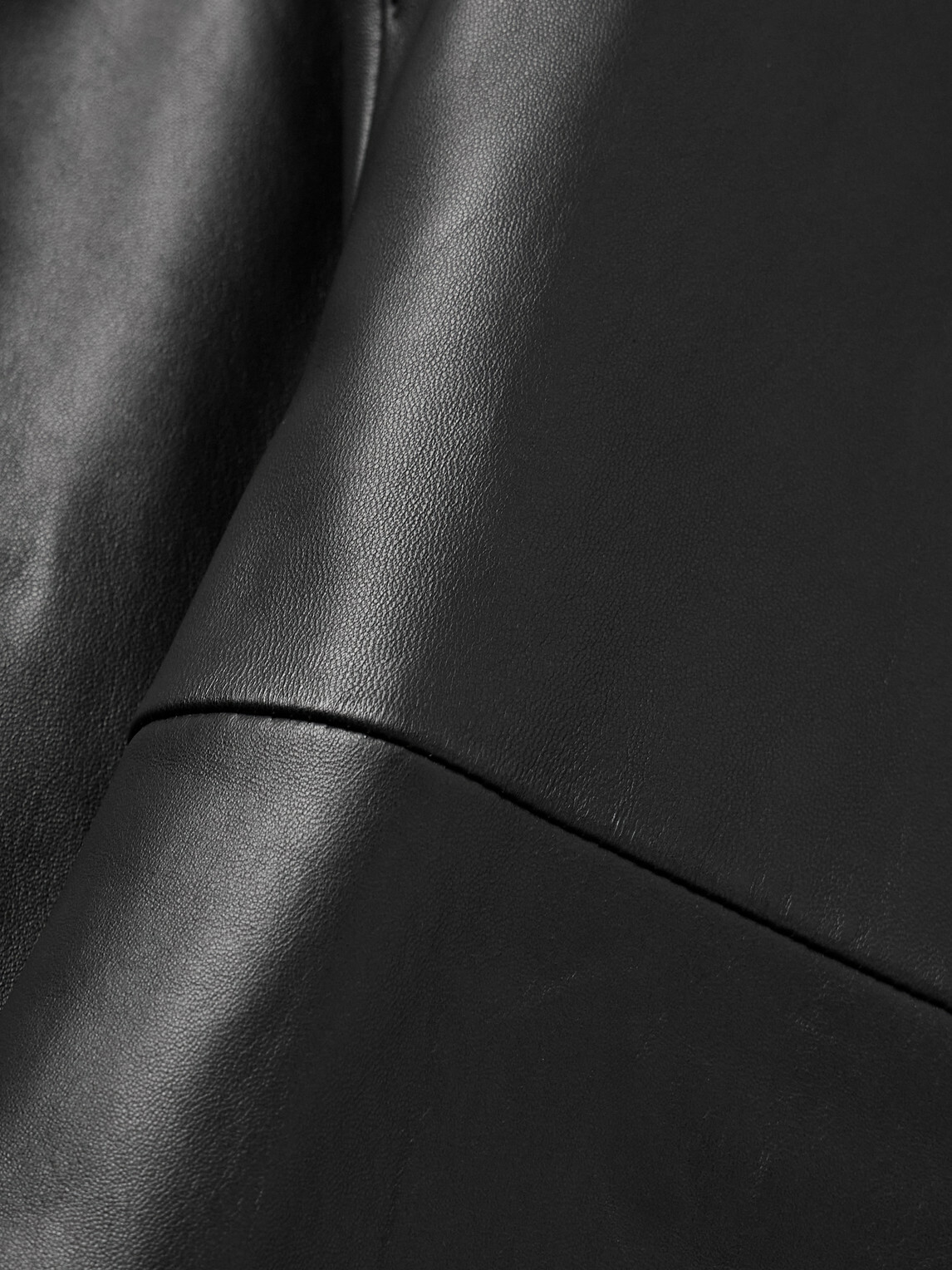 Stòffa - Wave Leather Jacket - Black