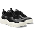 Valentino - Valentino Garavani Gumboy Suede-Trimmed Leather Sneakers - Black