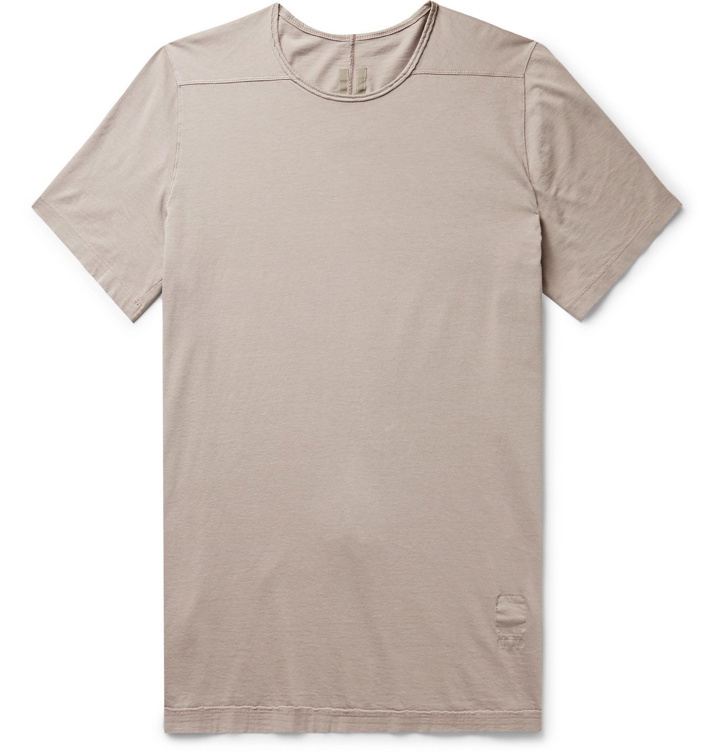 Photo: Rick Owens - Level Cotton-Jersey T-Shirt - Brown