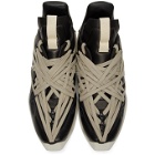 Rick Owens Black and Grey Maximal Runner Sneakers