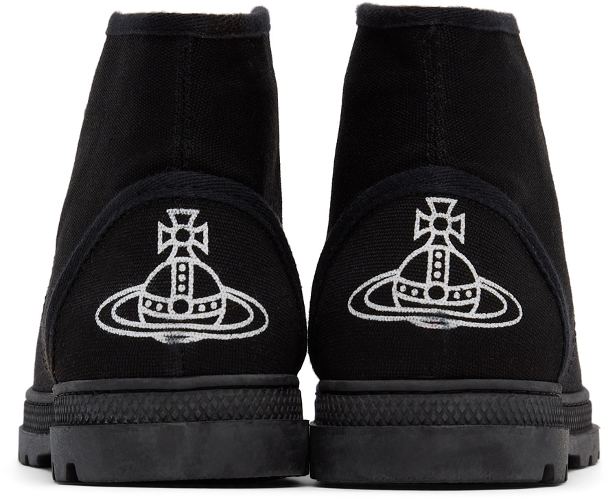 Vivienne Westwood Black Canvas Logo Simian Boots Vivienne Vivienne Westwood Black Canvas Logo Simian Boots Vivienne