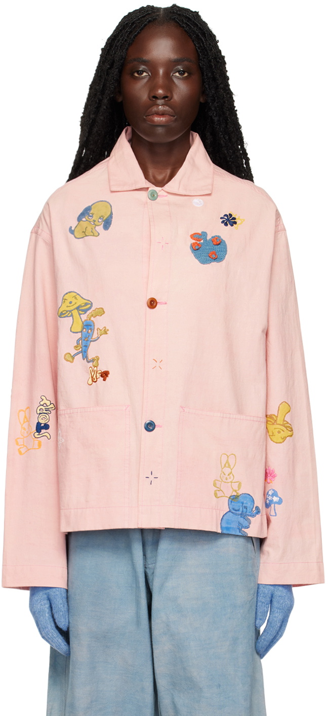 Story mfg. Pink Short On Time Jacket Story Mfg.