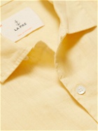 La Paz - Silveira Convertible-Collar Linen Shirt - Yellow