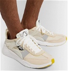 McQ Alexander McQueen - Gishiki Pro Rubber-Trimmed Suede, Mesh and Ripstop Sneakers - Neutrals