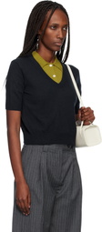 arch4 Navy Alistair V-Neck Sweater