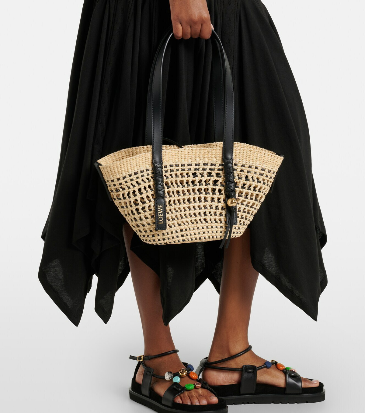 Loewe Paula's Ibiza Braid Small basket bag