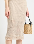 Peserico Womens Midi skirt in Beige