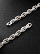 PATTARAPHAN - Textured Rhodium-Plated Sterling Silver Necklace