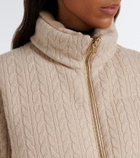 Agnona Cable-knit cashmere puffer vest