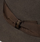 Borsalino - Grosgrain-Trimmed Rabbit-Felt Fedora - Brown