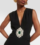 Balmain Embellished crêpe jumpsuit