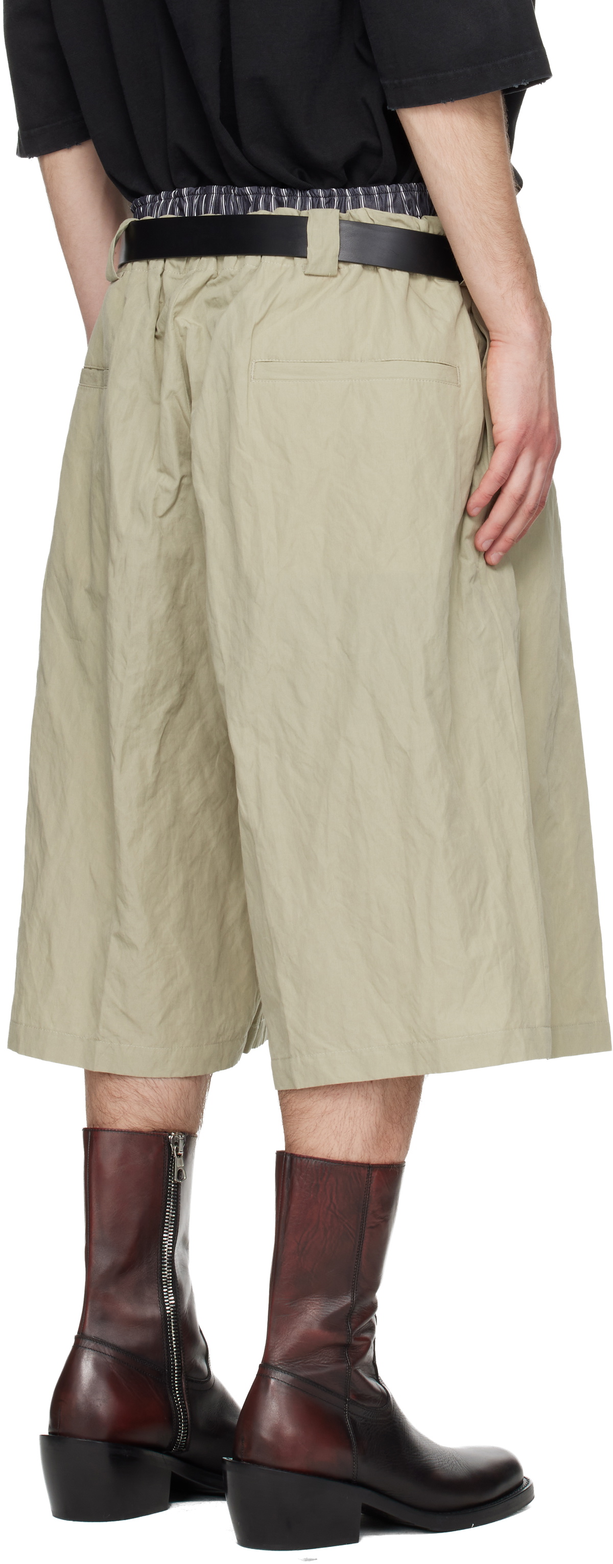 WILLY CHAVARRIA Khaki Toluca Shorts