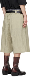 WILLY CHAVARRIA Khaki Toluca Shorts