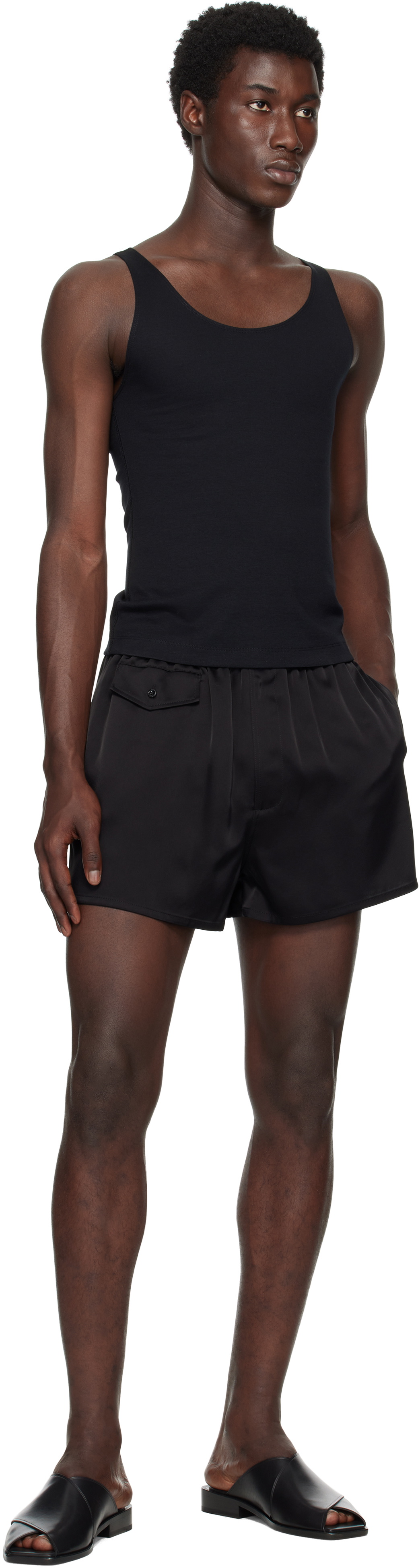 Peter Do Black Han Open Back Tank Top