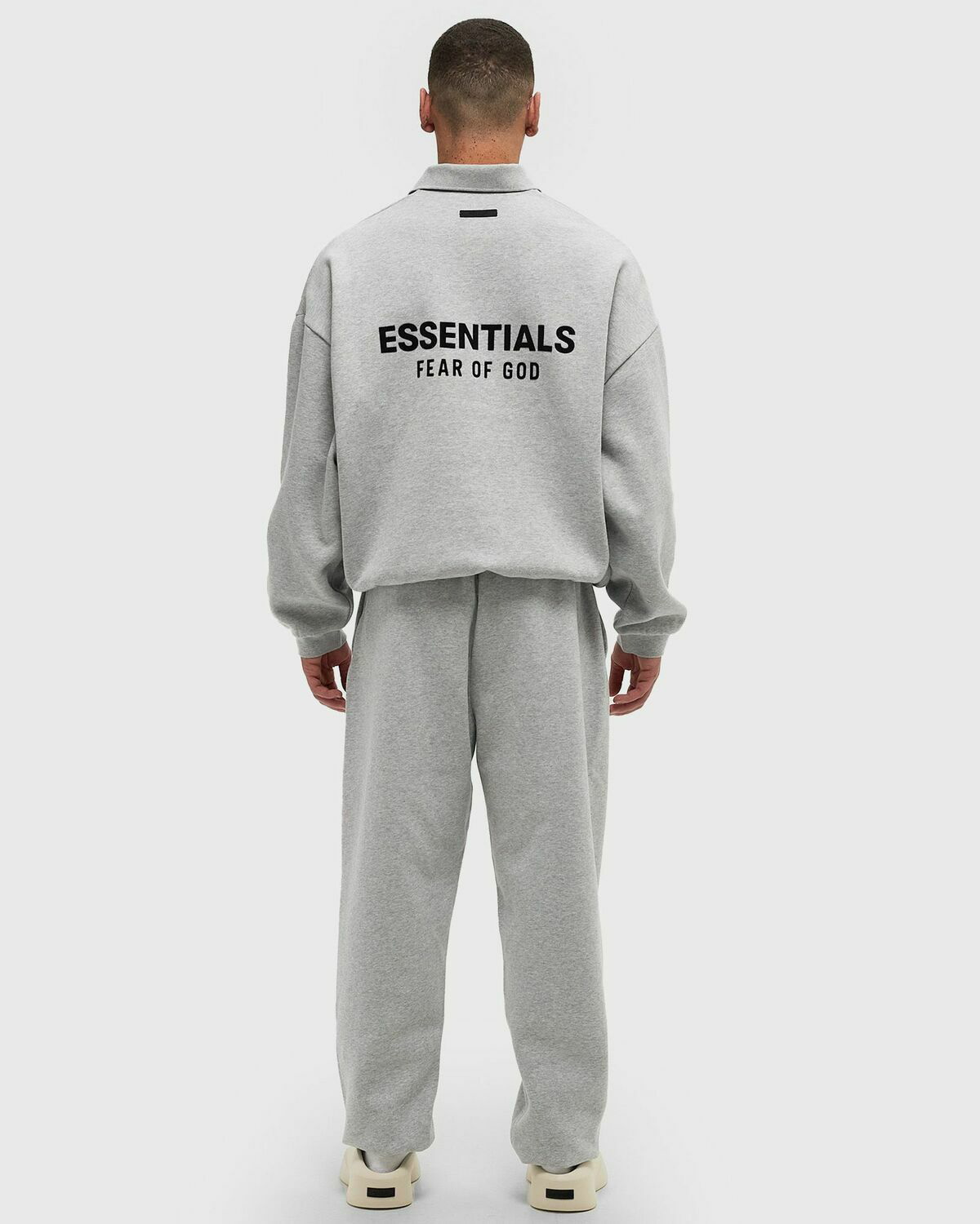 Fear Of God Essentials Fleece Polo Grey Fear Of God Essentials Fear Of God Essentials Fleece Polo Grey Fear Of God Essentials