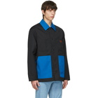 Acne Studios Black and Blue Twill Workwear Jacket