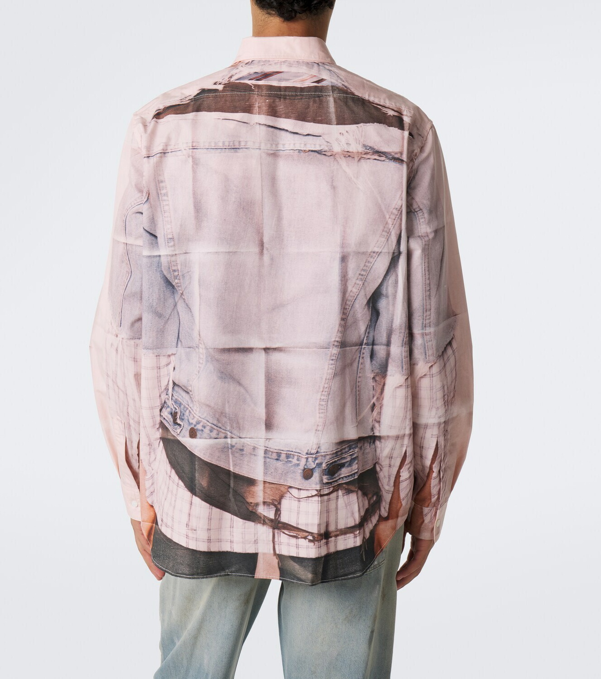 Acne Studios Trompe-l'œil cotton poplin shirt