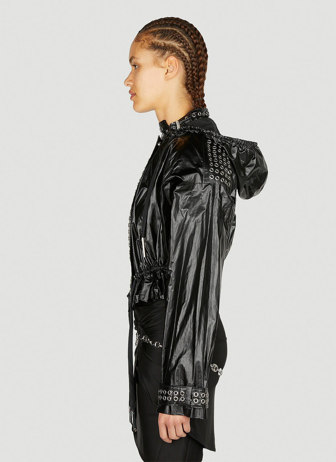 Rabanne Eyelet Biker Jacket