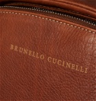 Brunello Cucinelli - Full-Grain Leather Backpack - Brown