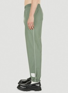 Logo Patch Track Pants in Green