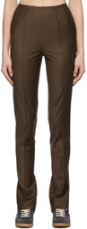 Matériel Tbilisi SSENSE Exclusive Brown Wool Slit Trousers