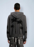 Palm Angels Back Palms Knit Hooded Sweatshirt