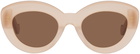 LOEWE Pink Butterfly Anagram Sunglasses