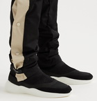 Fear of God Essentials - Suede, Mesh and Neoprene Sneakers - Black