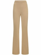 ALBERTA FERRETTI Jersey & Lurex High Rise Pants