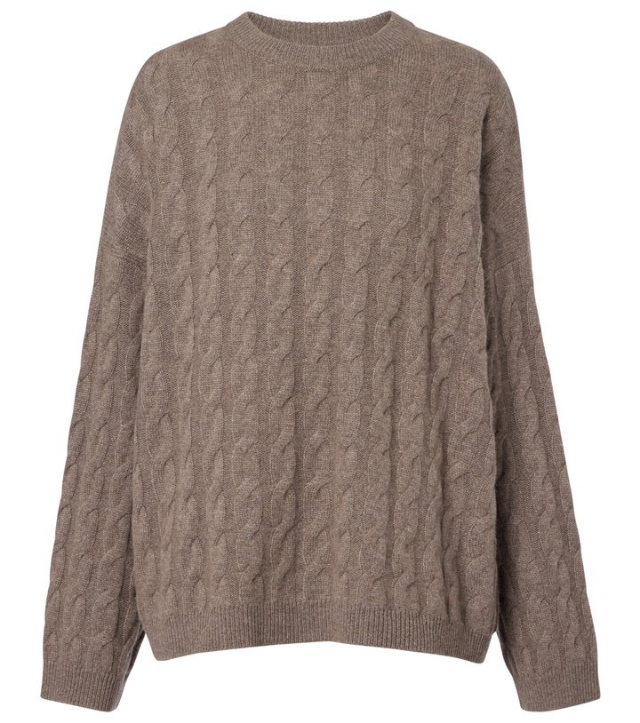 Photo: Lisa Yang Seymour cable-knit cashmere sweater