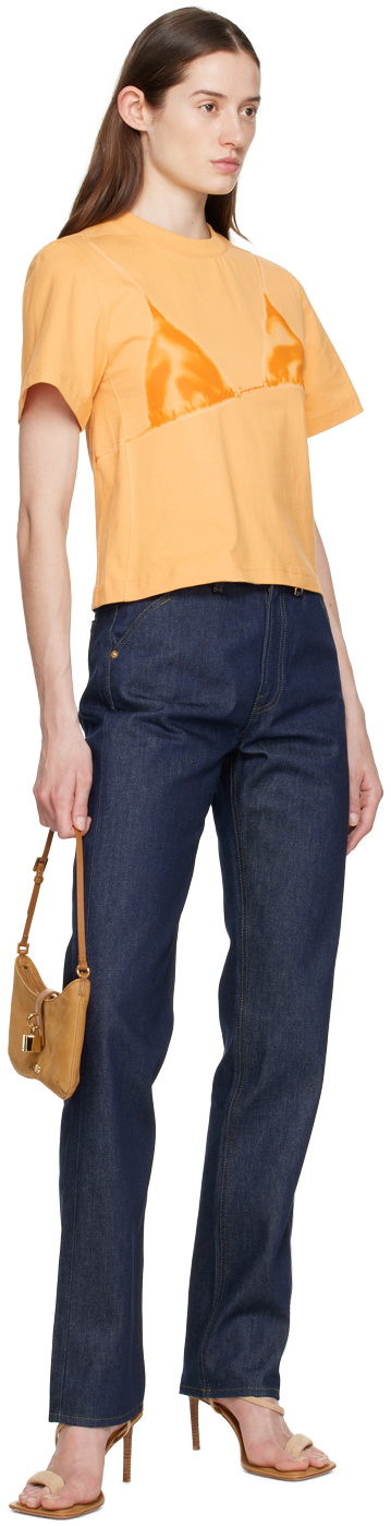 Tシャツ・カットソー JACQUEMUS Woman T-Shirt Yellow 251KN5972025 2BU JACQUEMUS: T-shirt woman - Yellow | Jacquemus t-shirt