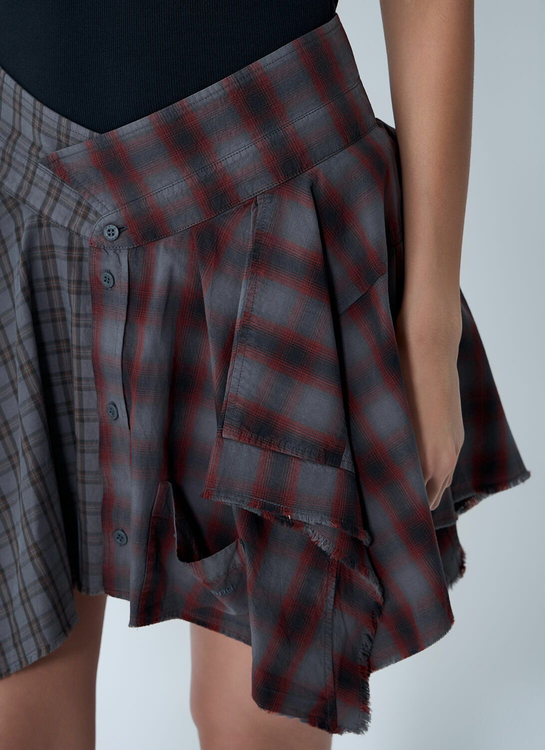 Alexander Wang De-Constructed Mini Skirt