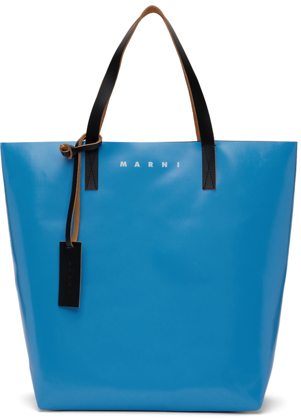 Photo: Marni Blue & Brown PVC Shopping Tote