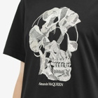 Alexander McQueen Men's Responsible Skull Print T-Shirt in Black